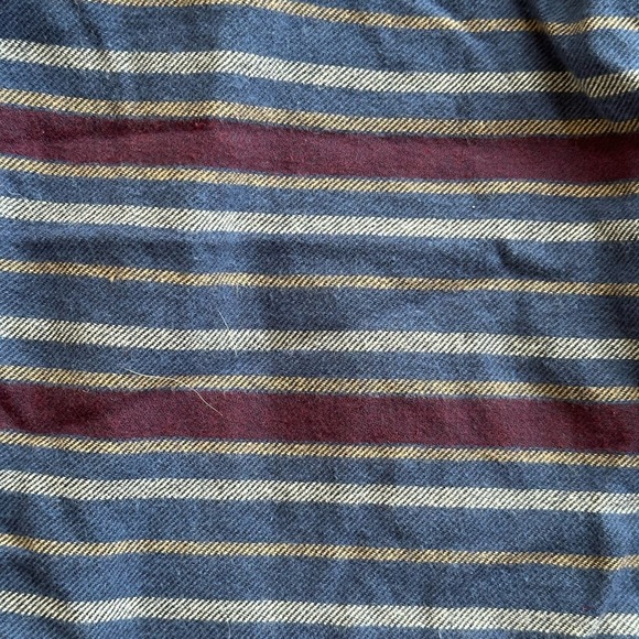 Janie and Jack flannel blue striped shirt Size 8 NWT - Picture 7 of 7